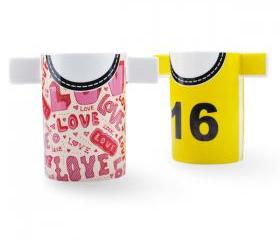 Couple Cups Set with T-shirt Print 02
