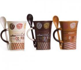 Cute Coffee Mug with Spoon