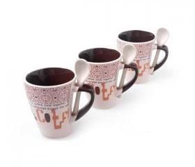 Cute Coffee Mugs with Spoon for Family