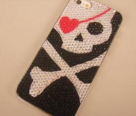 Red Heart Eye Skull Case for iPhone 5